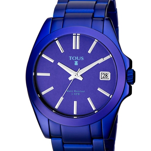 Blue anodized Aluminum Drive Watch