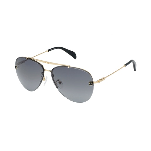 Gold colored Pilot Bear Sunglasses