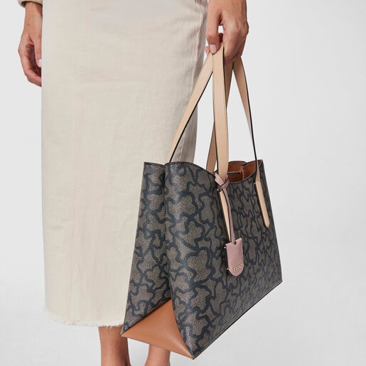 Large Multi Black Kaos Icon Shopping Bag