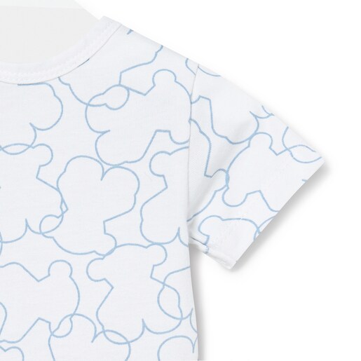 Conjunto de bebé Line Bear azul