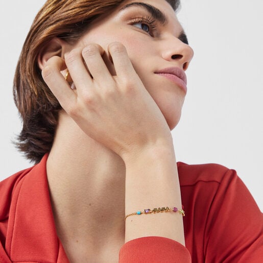 Браслет TOUS Mama из вермеля c драгоценными камнями