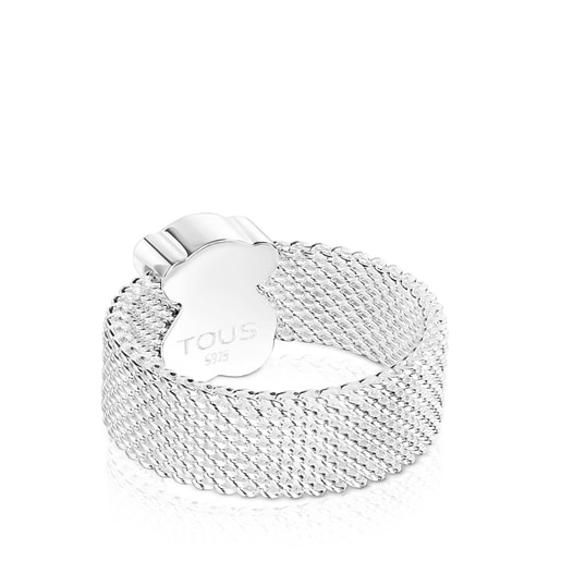 Bague Mesh Color en Argent et Quartz Tourmaline