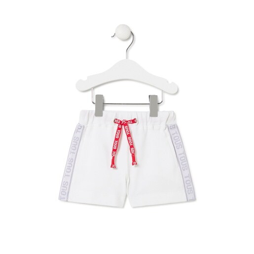 Tous - BoyS Piqué Cotton Bermudas In Casual White - Textil