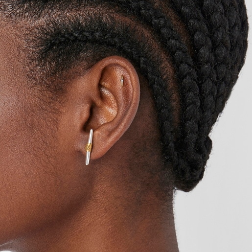 Steel and gold-colored IP steel Lure Piercing