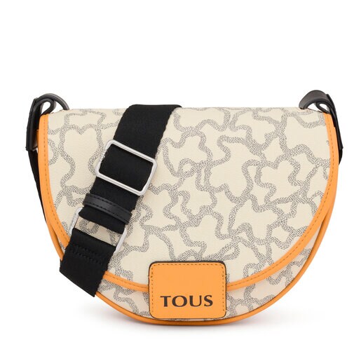Medium beige and mustardcolored Amaya Kaos Icon Crossbody bag TOUS