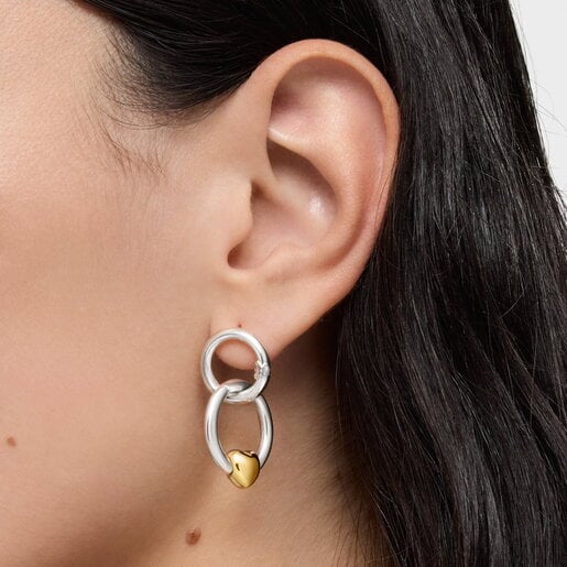 Colgante círculo bicolor TOUS Flechazo