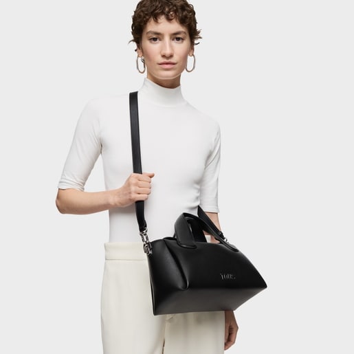 Medium black City bag TOUS Bloom