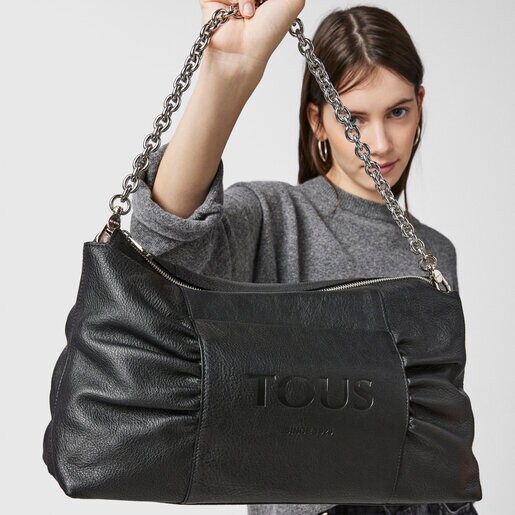 Большая черная сумка-кроссбоди TOUS Empire