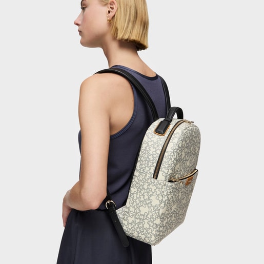 Beige and black Kaos Mini backpack