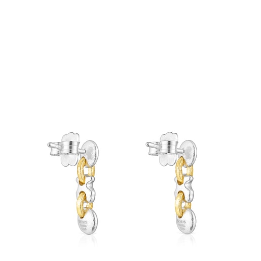 TOUS Two-tone Luah bear-moon Earrings | Westland Mall