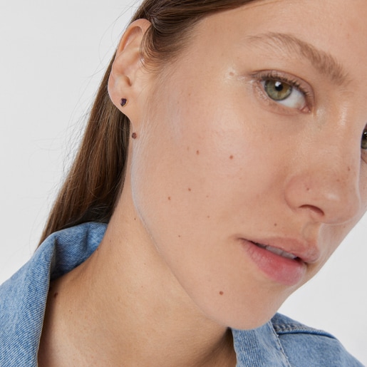 Gold and Amethyst Glory Earrings