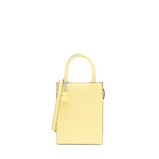 Μίνι τσάντα Pop TOUS Brenda σε ανοιχτό κίτρινο χρώμα