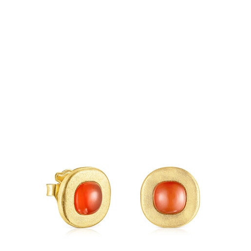 Silver vermeil Nattfall Earrings with carnelian | TOUS