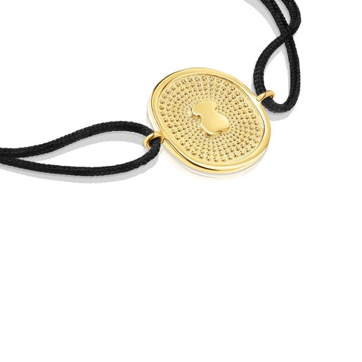 Pulseira em nylon e ouro Oursin