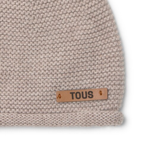 Newborn baby hat in Tricot beige