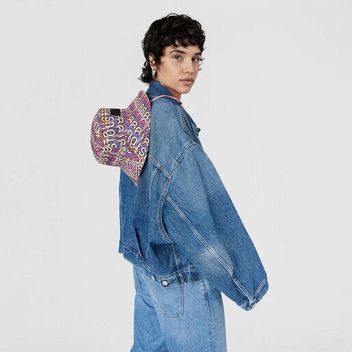 ピンクのリバーシブル・バケットハット TOUS Vera Doble