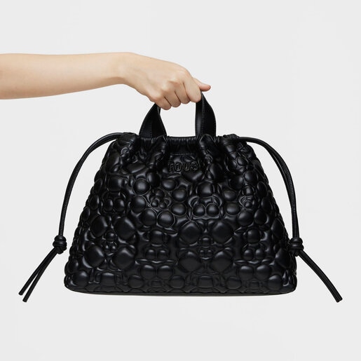 תיק צד TOUS Bold בינוני בצבע שחור