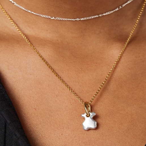 Two-tone Luah bear Pendant