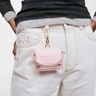 Pale pink mini crossbody Key ring Audree