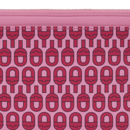 Fuchsia-colored Wallet-cellphone case TOUS MANIFESTO Essence