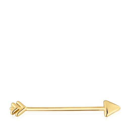 Broche con baño de oro 18 kt sobre plata TOUS Flechazo