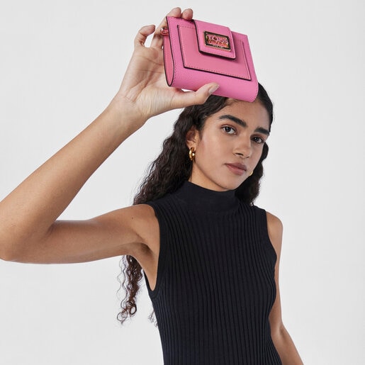 محفظة جيب TOUS Funny صغيرة الحجم باللون الوردي