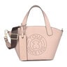 Small pale pink Leather Leissa Shopping bag