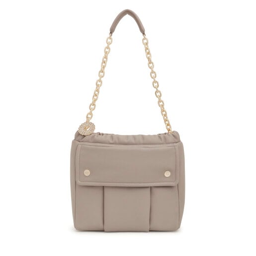 Sac à bandoulière taupe moyen TOUS Jane