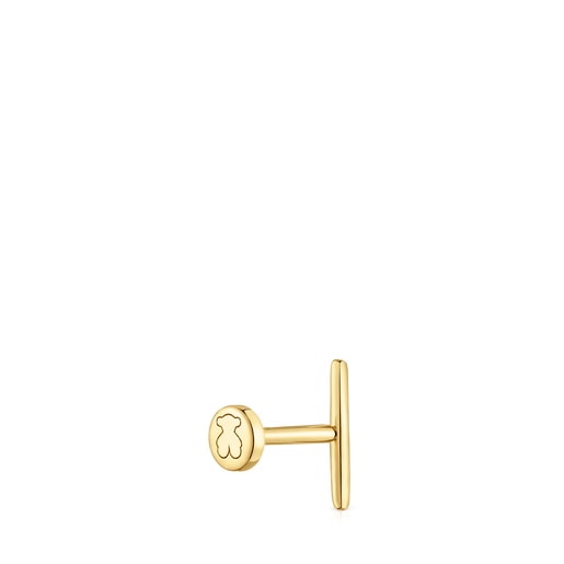 14kt gold Piercing with 6 mm bar motif TOUS Basics