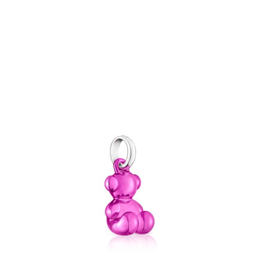 Small Bold Bear pink steel bear pendant | TOUS