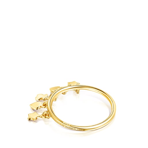 Anillo Cool Joy con baño de oro 18 kt sobre plata