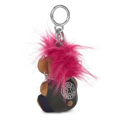 Pack Teddy Amaya Rebel llavero + pañuelo multicolor