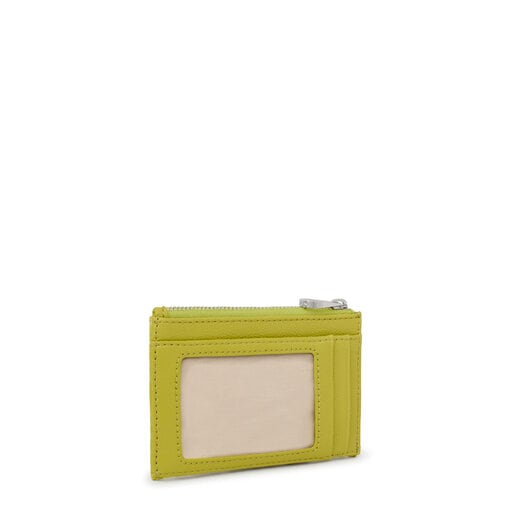 Lime green Kaos Mini Evolution Change purse-cardholder