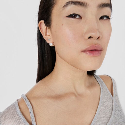 Pack de aros de plata motivos TOUS Balloon