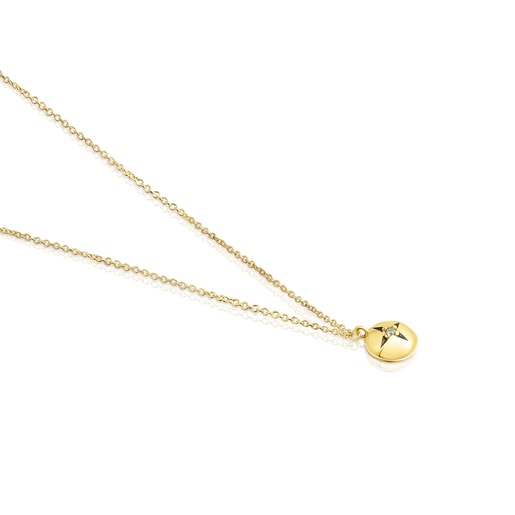 Gold Magic Nature Necklace with diamonds | TOUS