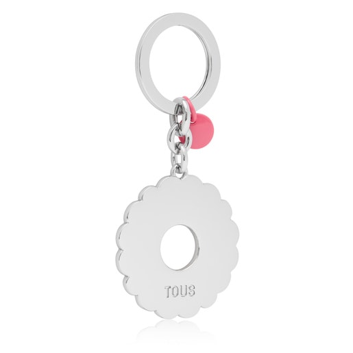 Pink Key ring TOUS Circle Logo