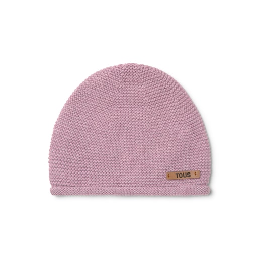 Gorro de bebé de recién nacido Tricot rosa