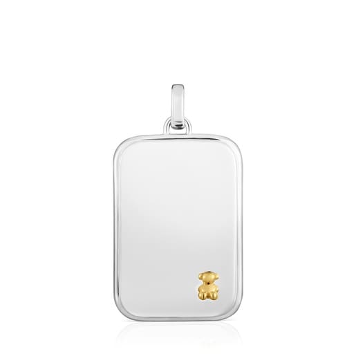 Dije bicolor motivo oso TOUS Man