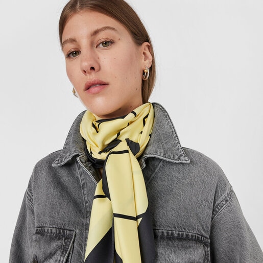 Foulard en polyester jaune TOUS Maar