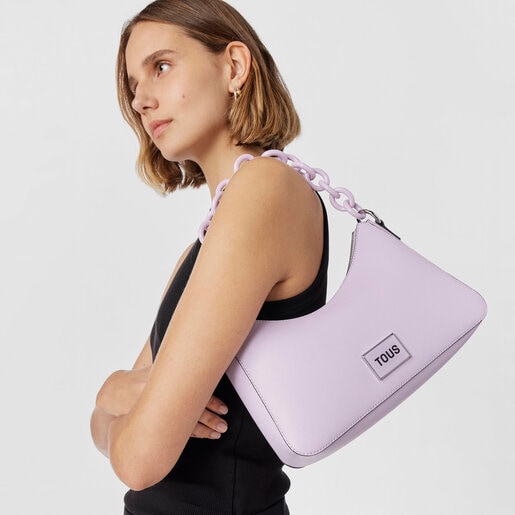 Bolso de hombro malva TOUS Sylvia