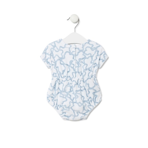 Macacão de bebé de tecido atoalhado Kaos azul