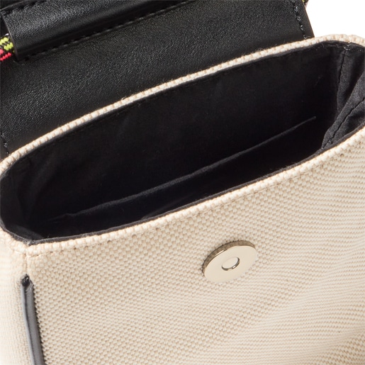 תיק יד TOUS Empire Cotton מיני בצבע בז'