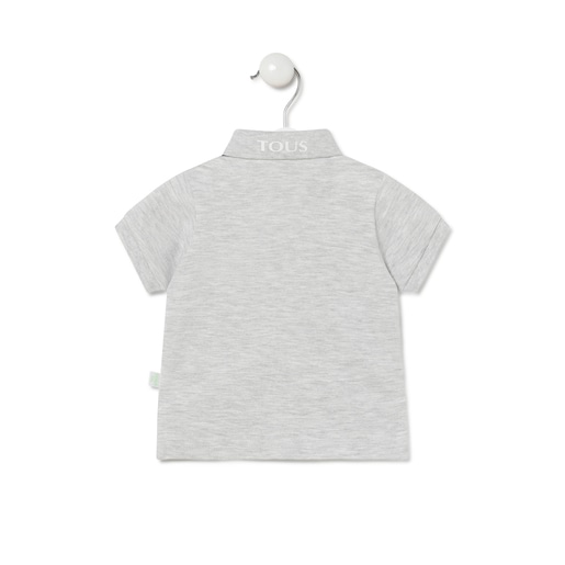 Polo m/c Casual Gris