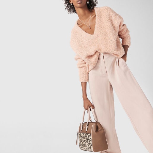 City Elice New en color marrón-rosa