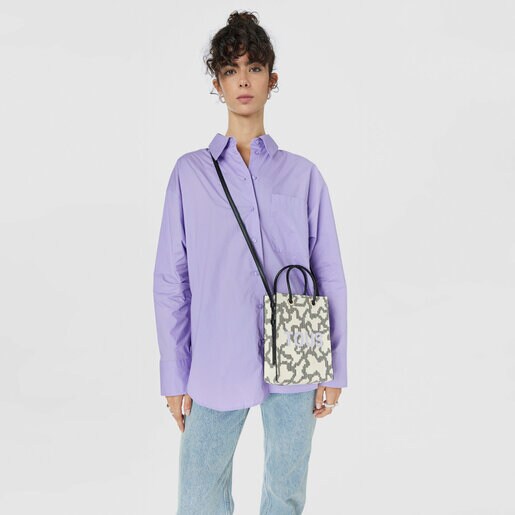 Beige Kaos Pix Pop Minibag