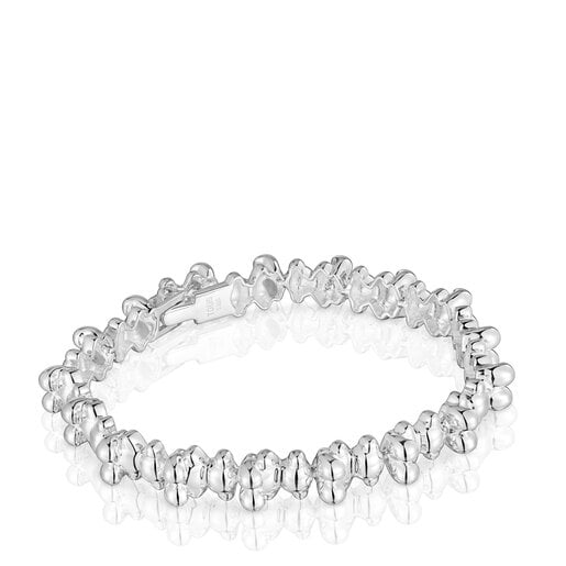 Silver chain Bracelet with bear motifs Bold Bear