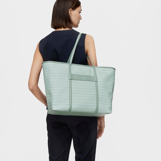 Large mint green Tote bag TOUS MANIFESTO