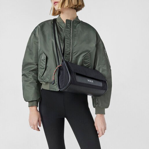 Medium black TOUS Empire Cotton Crossbody bag