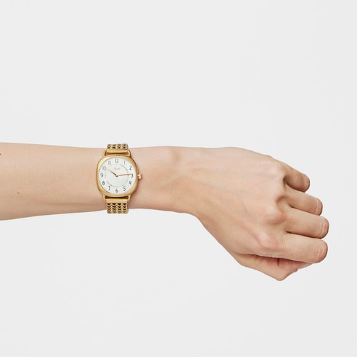 Gold-colored IP Steel Osier Watch