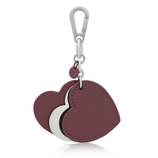 Llavero burdeos Triple Heart